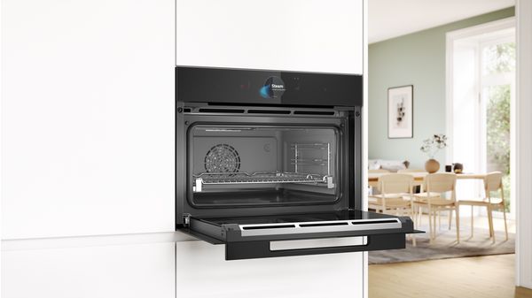 Series 8 Built-in compact oven with steam function 60 x 45 cm Black CSG958DB1 CSG958DB1-4
