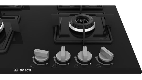 Series 4 Gas hob 60 cm Tempered glass, Black PNH6B6B12I PNH6B6B12I-3