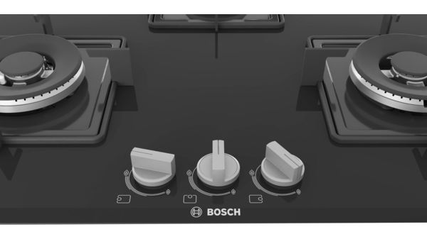 Series 4 Gas hob 75 cm Tempered glass, Black PND7B6B10I PND7B6B10I-3