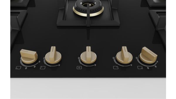 Series 6 Gas hob 90 cm Tempered glass, Black PNV9B6G20I PNV9B6G20I-3