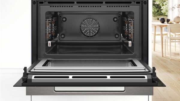 Series 8 Built-in compact oven with microwave function 60 x 45 cm Black CMG778NB1 CMG778NB1-3