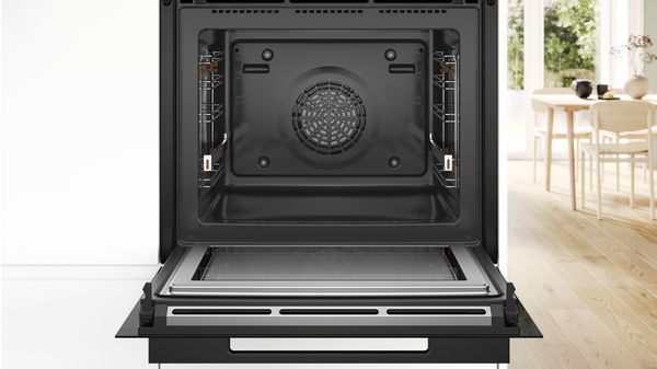 8系列 嵌入式微波烤箱（帶蒸氣輔助） 60 x 60 cm 極緻黑 HNG978QB1 HNG978QB1-3