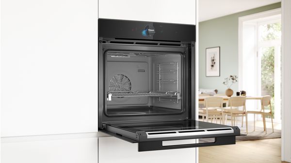 Series 8 Built-in oven with steam function 60 x 60 cm Black HSG958DB1 HSG958DB1-4