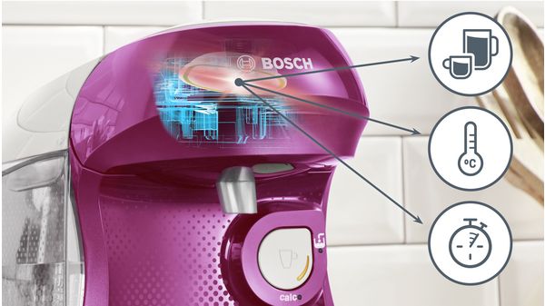 Bosch TAS1001 - Cafetera Multibebida TASSIMO HAPPY 40 Bebidas Rosa ·  Comprar ELECTRODOMÉSTICOS BARATOS en lacasadelelectrodomestico.com