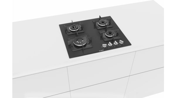 Series 4 Gas hob 60 cm Tempered glass, Black PNH6B6B12I PNH6B6B12I-4