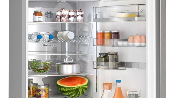 Series 6 Free-standing fridge-freezer with freezer at bottom 203 x 60 cm Stainless steel (with anti-fingerprint) KGN39AIAT KGN39AIAT-5