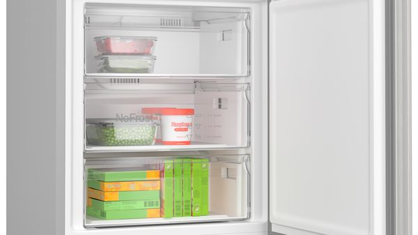Series 4 Free-standing fridge-freezer with freezer at bottom 203 x 70 cm Stainless steel look KGN492LDFG KGN492LDFG-6