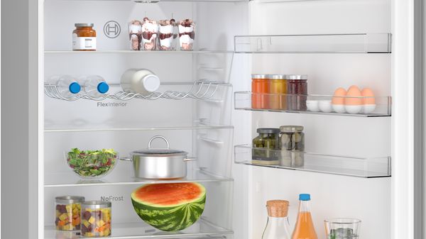Series 4 Free-standing fridge-freezer with freezer at bottom 203 x 70 cm Stainless steel look KGN492LDFG KGN492LDFG-4
