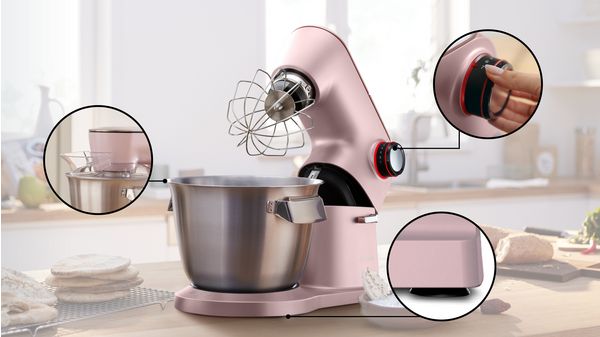 Series 8 Kitchen machine OptiMUM 1600 W Pink, Silver MUM9A66N00 MUM9A66N00-3