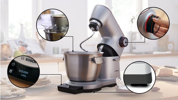 Série 8 Robot de cuisine avec balance OptiMUM 1600 W Argent, argent MUM9AX5S00 MUM9AX5S00-2