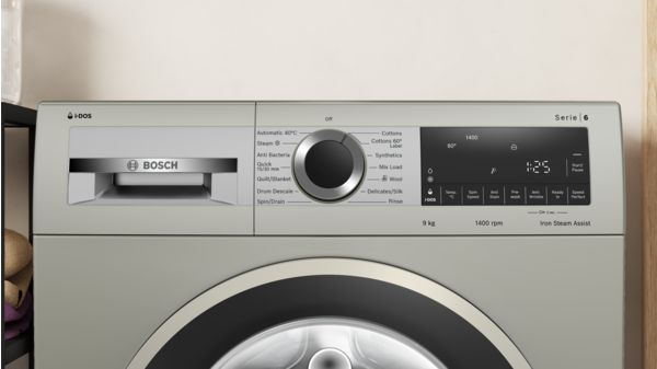 Series 8 washing machine, front loader 9 kg , Silver inox WGA244AXIN WGA244AXIN-2