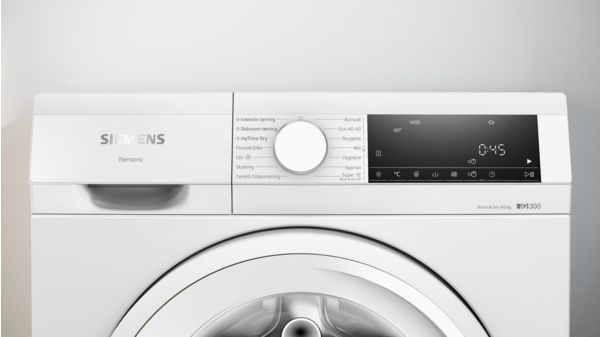 iQ300 Kombineret vask og tør 9/5 kg 1400 omdr./min., Hvid WN34A1V0DN WN34A1V0DN-2