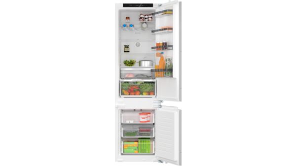 Series 4 Built-in fridge-freezer with freezer at bottom 193.5 x 55.8 cm flat hinge KIN96VFD0 KIN96VFD0-1