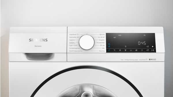 iQ500 Tvättmaskin, frontmatad 9 kg 1400 v/min, Vit WG44G2FLDN WG44G2FLDN-2