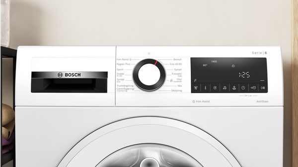 Serie 6 Tvättmaskin, frontmatad 9 kg 1400 v/min, Vit WGG144ZASN WGG144ZASN-2