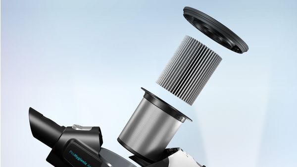 Sladdlös 2 i 1 Dammsugare och Mopp Unlimited 7 ProHygienic Aqua Vit BCS71HYG2 BCS71HYG2-7