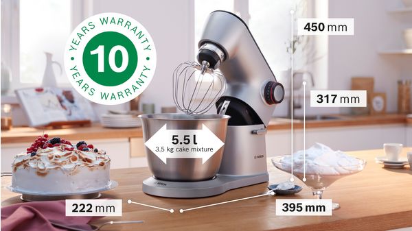 Serie 8 Robot da cucina OptiMUM 1600 W Silver, Nero MUM9D33S11 MUM9D33S11-12