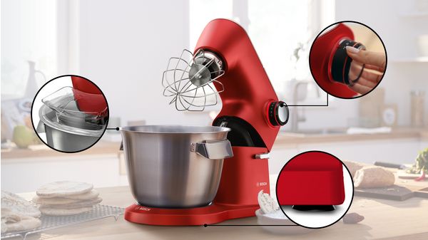 Serie 8 Küchenmaschine OptiMUM 1600 W Rot, silber MUM9A66R00 MUM9A66R00-11