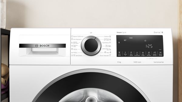 Series 6 washing machine, front loader 8 kg 1400 rpm WGA13400IN WGA13400IN-2
