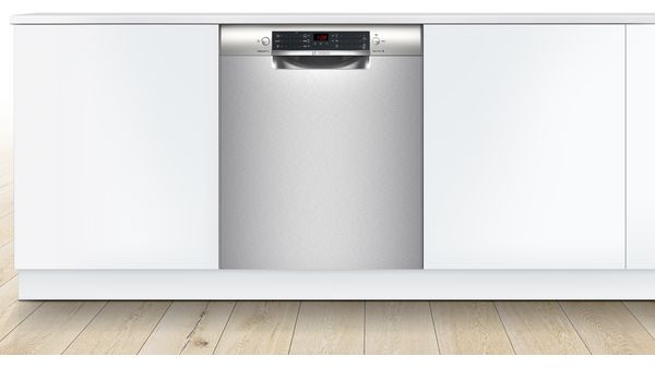 Serie 4 Underbyggd diskmaskin 60 cm Borstat stål med anti-fingerprint SMU46KI10S SMU46KI10S-2