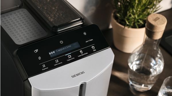 Fuldautomatisk kaffemaskine EQ300 Rustfrit stål, Inox sølv metallic, Vandbeholder TF305E07 TF305E07-3