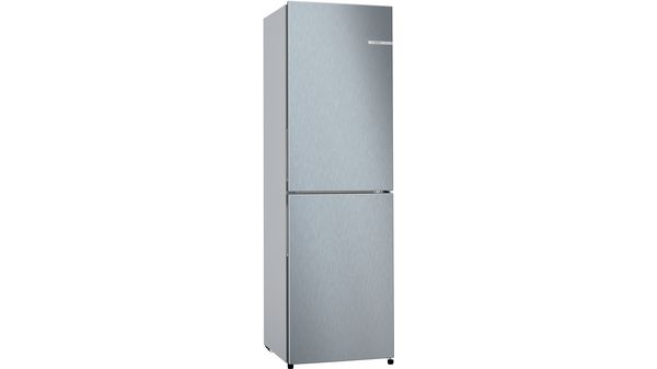 Series 2 Free-standing fridge-freezer with freezer at bottom 182.4 x 55 cm Stainless steel look KGN27NLEAG KGN27NLEAG-1