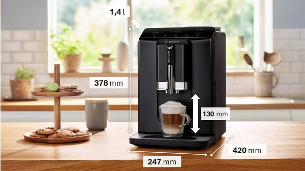 Série 2 Machine à café tout-automatique VeroCafe Noir lustré TIE20119 TIE20119-4