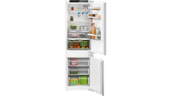 Series 4 Built-in fridge-freezer with freezer at bottom 177.2 x 54.1 cm flat hinge KIN86VFE0G KIN86VFE0G-1