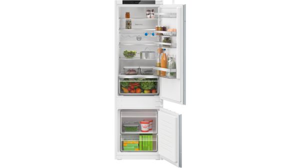 Series 4 Built-in fridge-freezer with freezer at bottom 177.2 x 54.1 cm sliding hinge KIV87VSE0G KIV87VSE0G-1