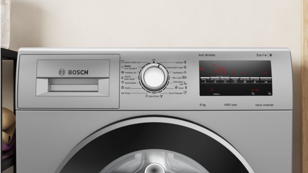 Series 6 washing machine, front loader 8 kg 1400 rpm WAJ2846GIN WAJ2846GIN-2