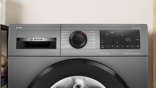 B-vara -Serie 6 Tvättmaskin, frontmatad 9 kg max. 1400 varv/min, Antracitgrå WGG244RFSNB WGG244RFSNB-3