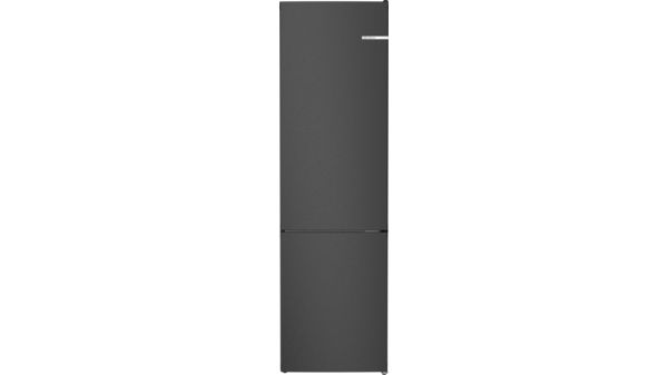 Serie 4 Freistehende Kühl-Gefrier-Kombination mit Gefrierbereich unten 203 x 60 cm Gebürsteter schwarzer Stahl AntiFingerprint KGN392XCF KGN392XCF-1