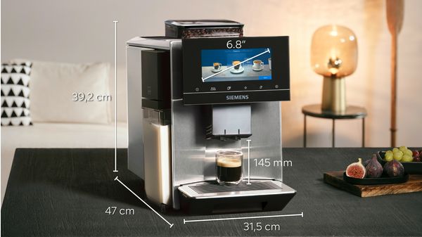 Helautomatisk kaffemaskin EQ900 plus Rostfritt stål, Vattentank TQ905RZ3 TQ905RZ3-3