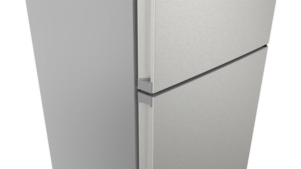 Serie 4 Szabadonálló, alulfagyasztós hűtő-fagyasztó kombináció 203 x 60 cm Szálcsiszolt acél (ujjlenyomat-mentes) KGN392ICF KGN392ICF-9
