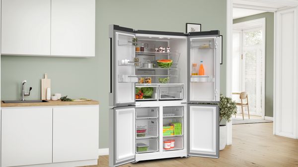 Series 4 French door bottom freezer, multi door 183 x 90.5 cm Stainless steel (with anti-fingerprint) KFN96APEAG KFN96APEAG-5
