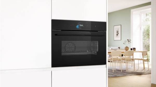 Series 8 Built-in compact oven with steam function 60 x 45 cm Black CSG958DB1 CSG958DB1-6