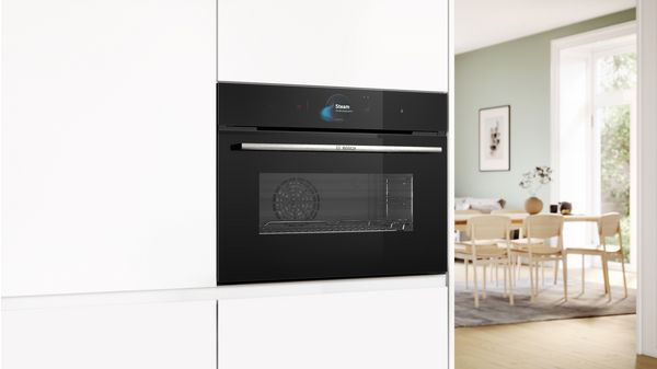 Series 8 Built-in compact oven with steam function 60 x 45 cm Black CSG7584B1 CSG7584B1-6