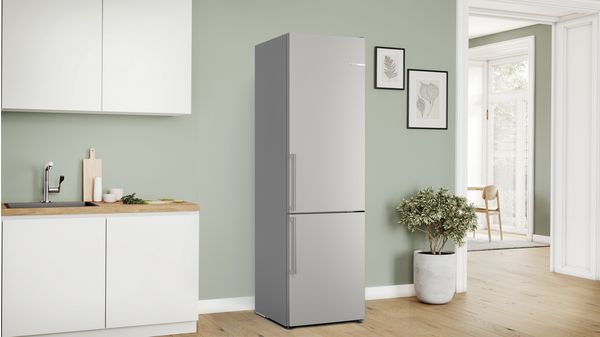 Series 4 Free-standing fridge-freezer with freezer at bottom 203 x 60 cm Brushed steel anti-fingerprint KGN39VICT KGN39VICT-3