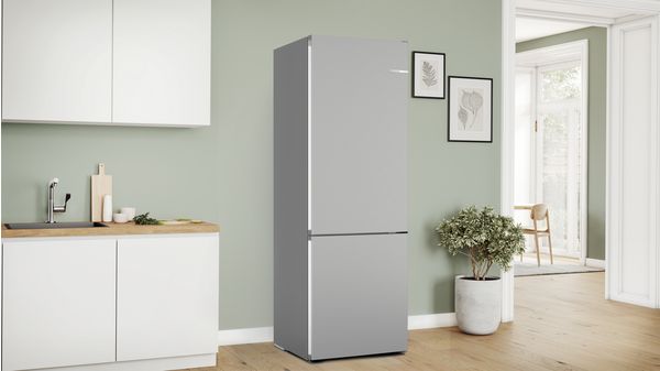 Series 4 Free-standing fridge-freezer with freezer at bottom 203 x 70 cm Stainless steel look KGN492LDFG KGN492LDFG-2