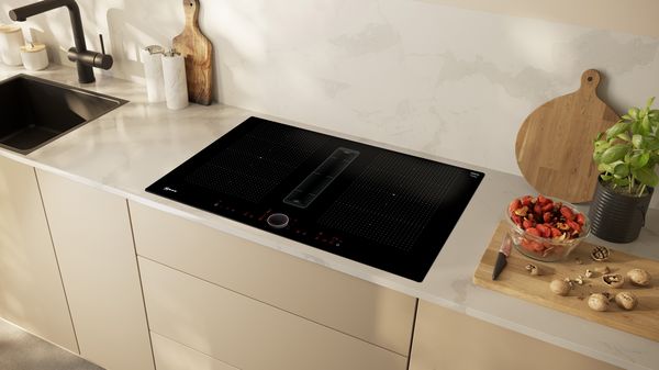 N 90 Induktionshäll med inbyggd fläkt 80 cm planmontering T58PL6EX2 T58PL6EX2-4