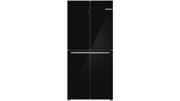 Series 4 Cross-door Refrigerator, Glass door 189.5 x 85.5 cm Black KMC85LBEA KMC85LBEA-1