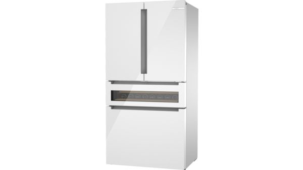 800 Series French Door Bottom Mount Refrigerator, Glass door 36'' White B36CL81ENW B36CL81ENW-9