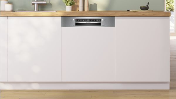 Série 4, Lave-vaisselle encastrable avec bandeau, 60 cm, Metallic Bosch  SMI4HTS35E%sitetitle%%