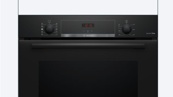 Serie 4 Multifunctionele oven met toegevoegde stoom 60 x 60 cm Zwart HRA4340B1 HRA4340B1-2