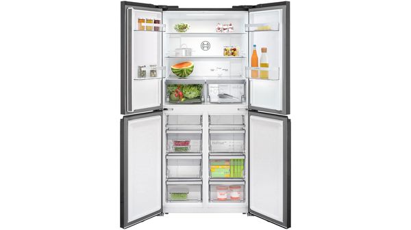 Series 4 Cross-door Refrigerator, Glass door 189.5 x 85.5 cm Black KMC85LBEA KMC85LBEA-3