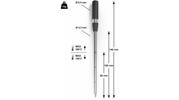 Termosonda inalámbrica 150 x 19 x 52 mm Lavable en el lavavajillas  HEZ32WA00 HEZ32WA00-8