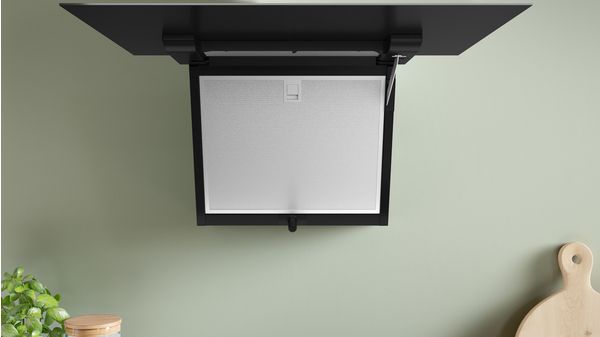 Series 4 Wall-mounted cooker hood 60 cm clear glass black printed DWK67FN60B DWK67FN60B-6