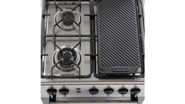 Serie 4 Cocina de gas de libre instalación PRO449 IX Acero inoxidable HSG45I22SE HSG45I22SE-6