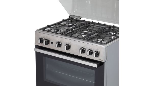 Serie 2 Cocina de gas de libre instalación PRO525-B IX Acero inoxidable HSK45I20SE HSK45I20SE-5