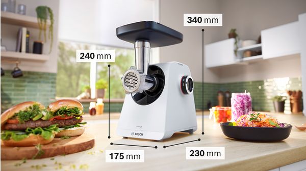 Serie 4 Köttkvarn MultiPower 1900 W Vit, vit MFWS420W MFWS420W-4
